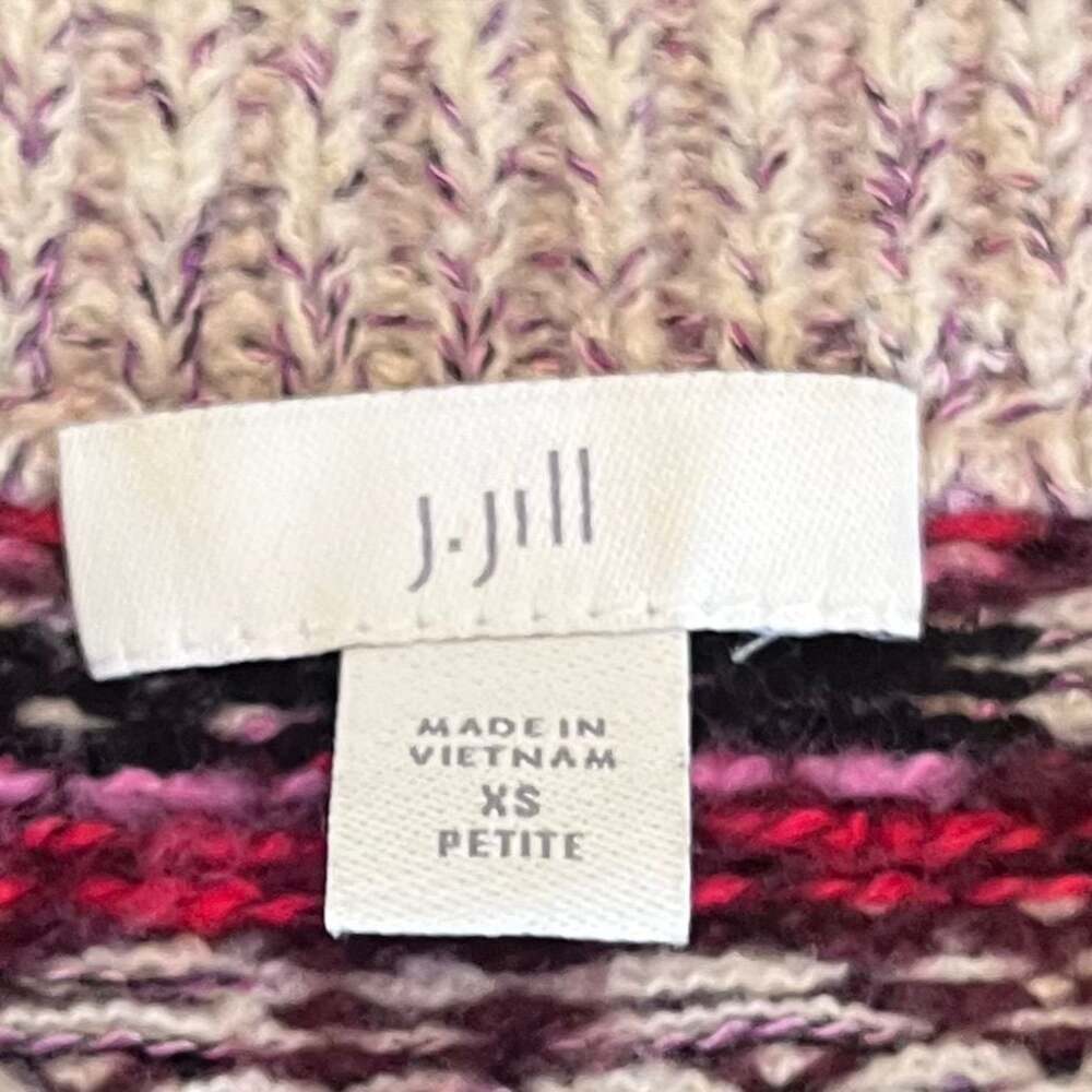 J. Jill Fair Isle Split-Neck Pullover Sweater In … - image 5